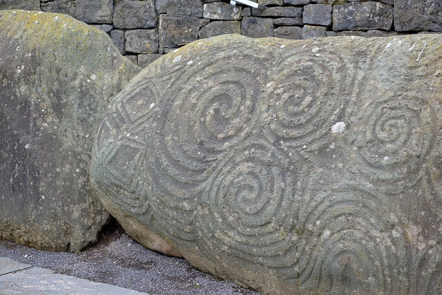 Celtic Stone at Newgrange