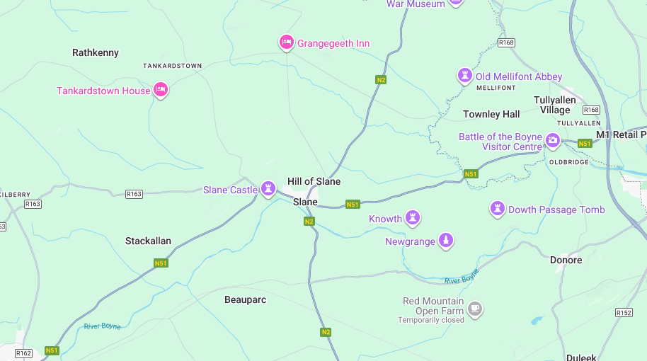 Hill of Slane Map